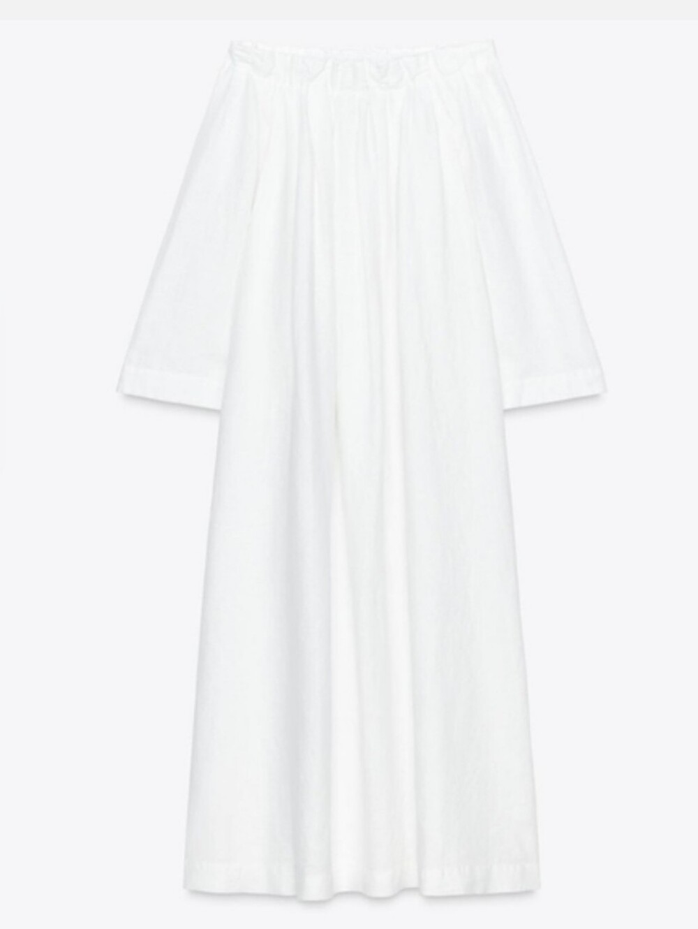 Zara 100% Linen Dress White Size M - Picture 10 of 16
